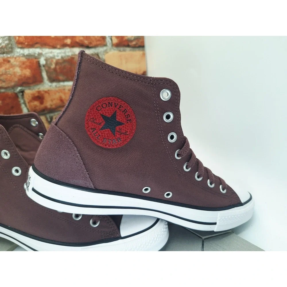 Converse CTAS High Top Shoes‎ Sneakers A12710F Park Red Suede Canvas Men Sz 11.5